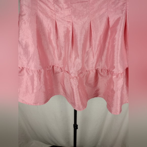 VINCE TAFFETA LANTERN PINK MINI SKIRT Size 8 NWT - Picture 6 of 14